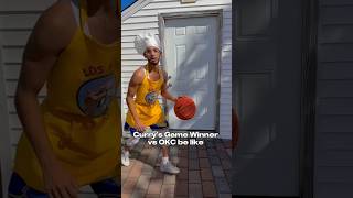 Steph Curry’s Game Winner VS OKC be like 🤣🏀 nba basketball funny [upl. by Deedahs]