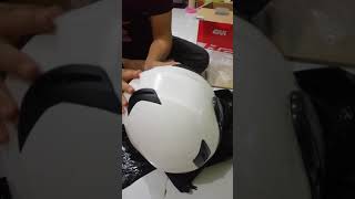 Unboxing GIVI M303 DVisor helmet Solid White [upl. by Leund]