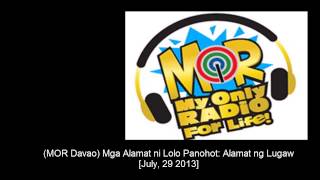 MOR Davao Mga Alamat ni Lolo Panohot Alamat ng Lugaw July 29 2013 [upl. by Reidid]