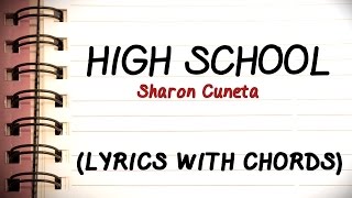 Sharon Cuneta — High School Official Lyric Video with Chords [upl. by Blondelle]