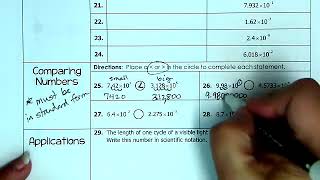 1 8 1 2 Scientific Notation amp Comparing amp Ordering [upl. by Manolo15]