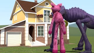 PICKYBIGGY AND CAYNAP NIGHTMARE G VS HOUSESPoppy Playtime Chapter 3  Garrys Mod [upl. by Nnateragram]