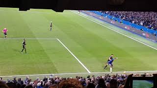 Mathew Harding Lower Stamford Bridge Restricted View JJ55 Chelsea vs Arsenal 00 Willian Free Kick [upl. by Senecal]