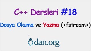 C Dosya Yazma ve Okuma fstreamofstreamifstream [upl. by Gersham]