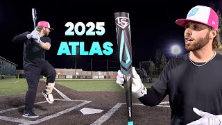 Hitting with the 2025 Louisville Slugger ATLAS  BBCOR Baseball Bat Review [upl. by Notnad]