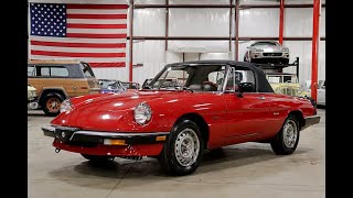 1987 Alfa Romeo Spider Graduate  Walk Around  Running Video [upl. by Paloma]