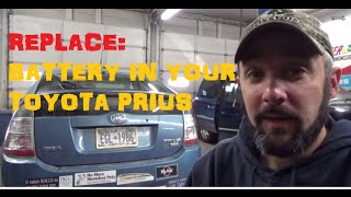 Replace 12 Volt Battery  Toyota Prius [upl. by Karas529]