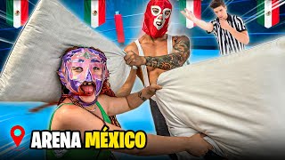 BATALLA de LUCHA LIBRE CON ALMOHADAS EXTREMAS 🇲🇽 [upl. by Nneb]