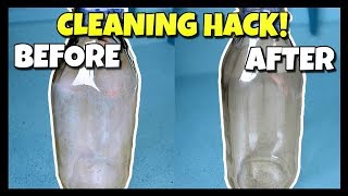 How To Clean The Inside Of Bottles Without A Brush  HACK DIY 📍 How To With Kristin [upl. by Alice]