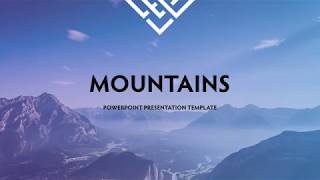 Mountains  Powerpoint Presentation Template [upl. by Lleunamme]