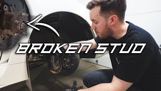 DIY Broken Wheel Stud on 2015 WRX  STI [upl. by Arbmik]