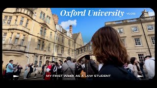 My first week at Oxford University Oxford law student vlog [upl. by Market155]