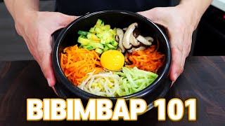 How to Make Bibimbap amp Dolsot Bibimbap Korean Rice Bowl [upl. by Ever334]