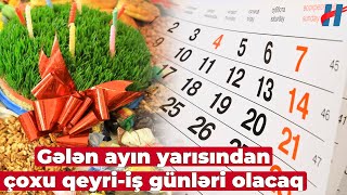 Mart ayında bu qədər qeyriiş günləri olacaq  TƏQVİM [upl. by Gretel457]