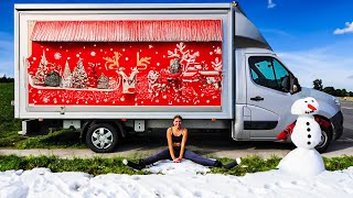 DE KOUDE WINTER SNEEUW DAGEN OVERLEVEN IN ONZE ZELFBOUW CAMPER 129 [upl. by Aihcats252]