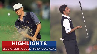 José María Olazábal vs Lee Janzen  Extended Highlights  1997 Ryder Cup [upl. by Seel]