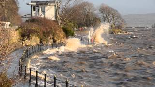 High Tide GrangeoverSands Cumbria 3 January 2014 [upl. by Krusche839]