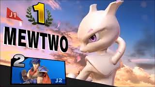 Super Smash Bros Ultimate  Mewtwo Victory Theme FANMADE [upl. by Dlanar]