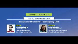 Foundations of Econometric Modelling using Gretl [upl. by Glennon]