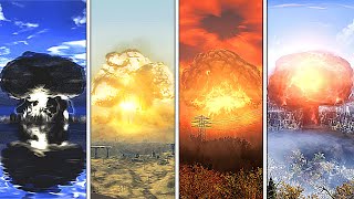 Nuclear Explosions in All Fallout Games [upl. by Alberik]