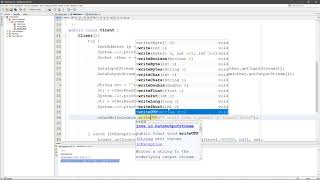 24 Simple java server client application Beginner part 2 Arabic عربي [upl. by Nwahsyar]