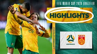 Australia v China PR  Highlights  FIFA World Cup 2026 Third Round Qualifier [upl. by Aneeuq]