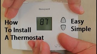 How To Install Replace A Thermostat [upl. by Suoirad432]