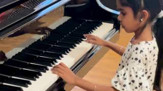 Anjali Anjali Full song by Dhriya  Piano Cover [upl. by Jc29]