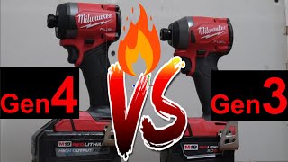 NEW KING 🤴Milwaukee Gen 4 Impact Driver 2953 🔥 VS 🔥 Milwaukee Gen 3 Impact Driver 2853 [upl. by Eldin]