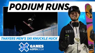 Thayers Men’s Ski Knuckle Huck Top 3 Runs  X Games Aspen 2024 [upl. by Perceval]