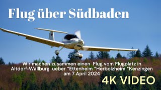 Ein Rundflug über Ettenheim Herbolzheim Kenzingen 2024 flug ettenheim herbolzheim kenzingen [upl. by Elisee325]