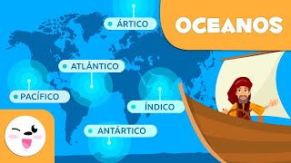 OCEANOS para crianças  Geografia para crianças [upl. by Virg757]