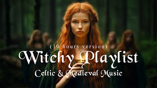 Wiccan Music 🌙 Celtic Medieval Witchy Playlist  Enchanting Witchcraft Fantasy Music  10h Version [upl. by Anaiv128]