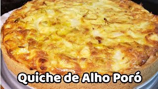 Quiche de Alho Poró receita à moda da casa [upl. by Lumpkin971]