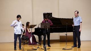 Damase Quartet for Flute Oboe Clarinet and Piano [upl. by Aihselef]