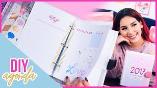 DIY AGENDA 2017 para imprimir gratis Haz tu propia agenda fácil y bonita ♥ Jimena Aguilar [upl. by Aniaj]