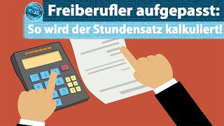 Freiberufler aufgepasst So wird der Stundensatz kalkuliert [upl. by Lirpa]