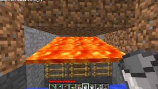 minecraft tutorial lava and water trap [upl. by Barry]