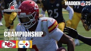 Kansas City Chiefs vs Pittsburgh Steelers  Madden NFL 25 Simulation madden25 [upl. by Lindsay136]