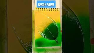 Spray Paint 🤖spraypaint sprayart spraypaintingart leafart satisfyingart artsupplies short yt [upl. by Eberle]