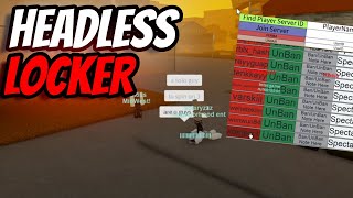 BANNING MAIN ACCOUNT HACKERS HEADLESS LOCKER DA HOOD [upl. by Columbyne]