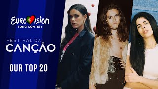 🇵🇹 Festival da Canção 2024 Portugal  OUR TOP 20  Eurovision 2024 [upl. by Aihsekat678]