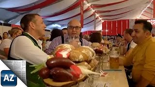 Eröffnung 10tes Mainzer Oktoberfest [upl. by Aerdnwahs]