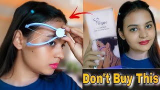 Remove Unwanted Facial Hair At Home Using Slique Threading ToolTweezersEpilator [upl. by Suoirtemed]