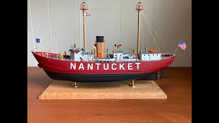 Lightship Nantucket Wooden Ship Model by Jim Lenahan [upl. by Atiuqram]