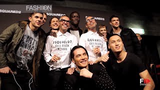 quotDSQUARED2quot Backstage Autumn Winter 2014 2015 Menswear Milan HD by Fashion Channel [upl. by Dietsche]