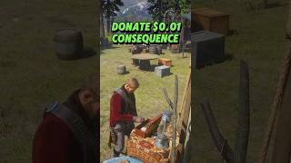 the smallest donation in red dead redemption 2 rdr2 gaming [upl. by Eldrida]