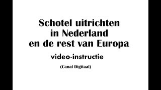 Schotel uitrichten in Nederland en de rest van Europa Canal Digitaal [upl. by Chon109]