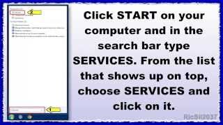 How to open the Windows Services console to stop or start Services from loading when computer starts [upl. by Yeldahc553]