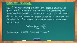 0625 Probabilidad frecuentista [upl. by Dnomyaw]